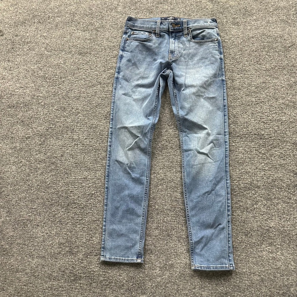 Hollister Jeans Mens Size 29x30 Light Wash Skinny Advanced Stretch Denim Casual